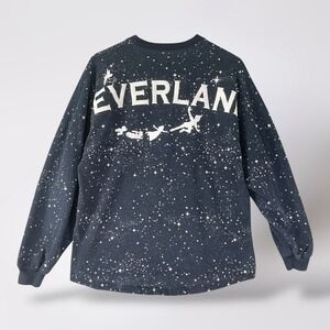 Disney‎ Parks Peter Pan Neverland Spirit Jersey Stars Long Sleeve Shirt Small